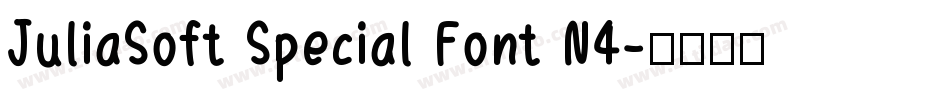 JuliaSoft Special Font N4字体转换